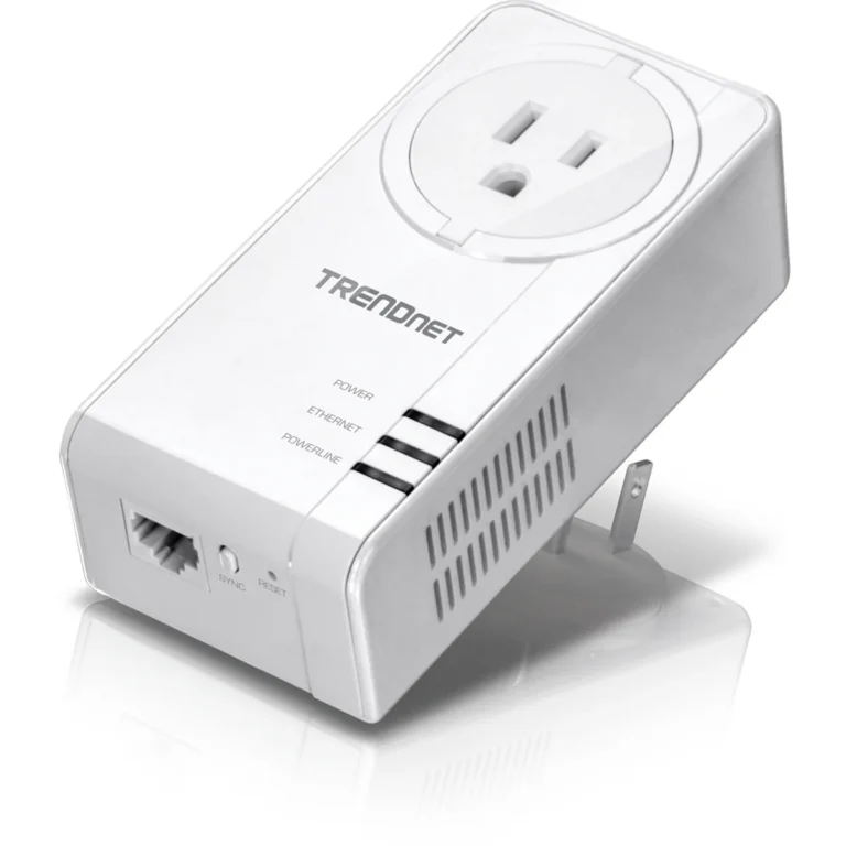 TRENDnet TPL-423E Powerline 1300 AV2 Adapter with Built-in Outlet