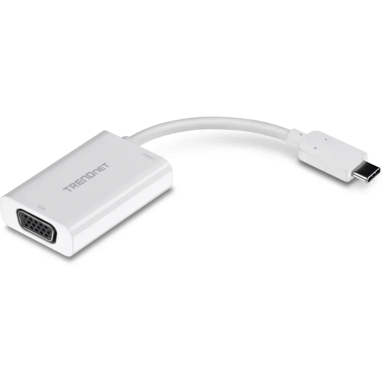 TRENDnet TUC-VGA2 USB-C to VGA HDTV Adapter with PD supPort