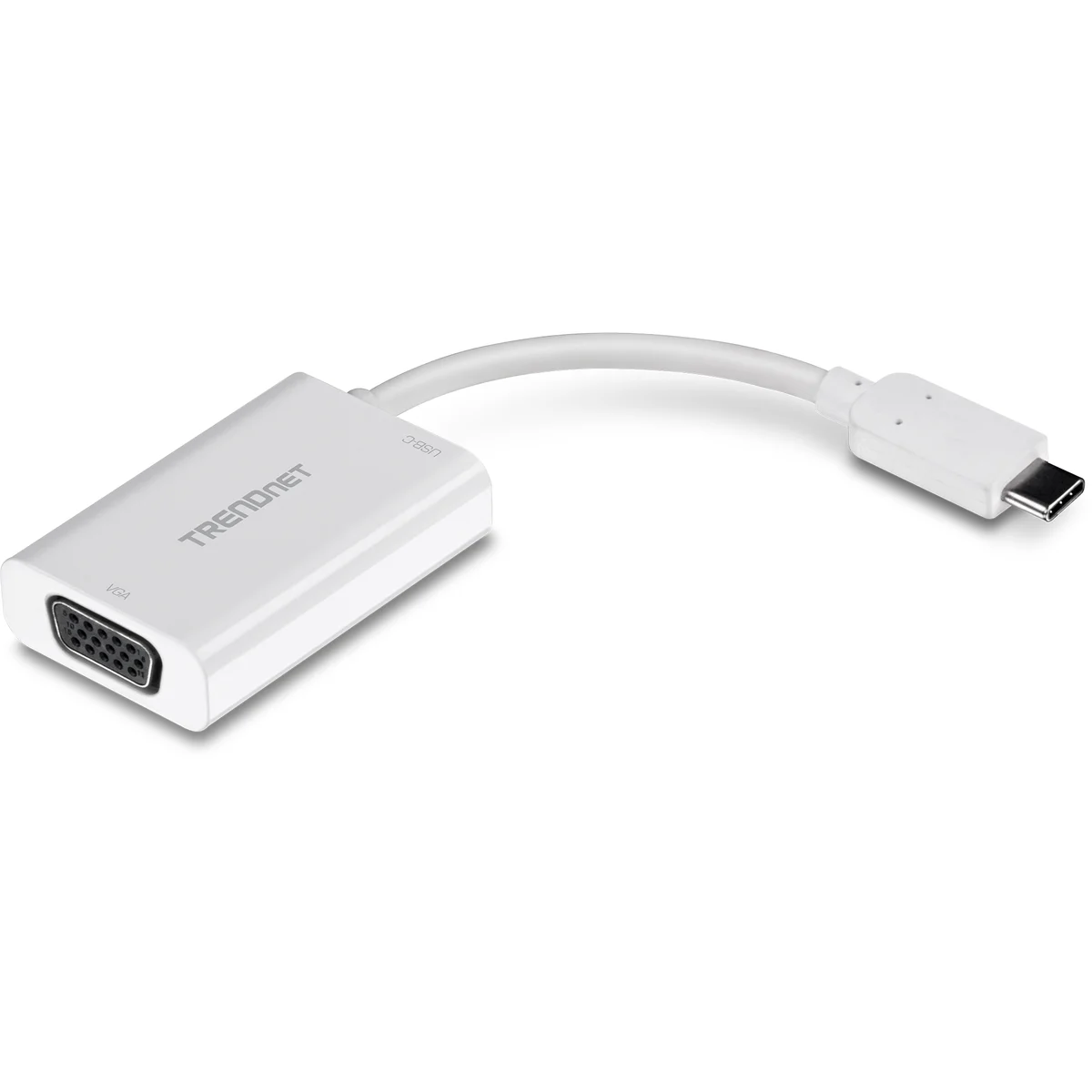 TRENDnet TUC-VGA2 USB-C to VGA HDTV Adapter with PD supPort