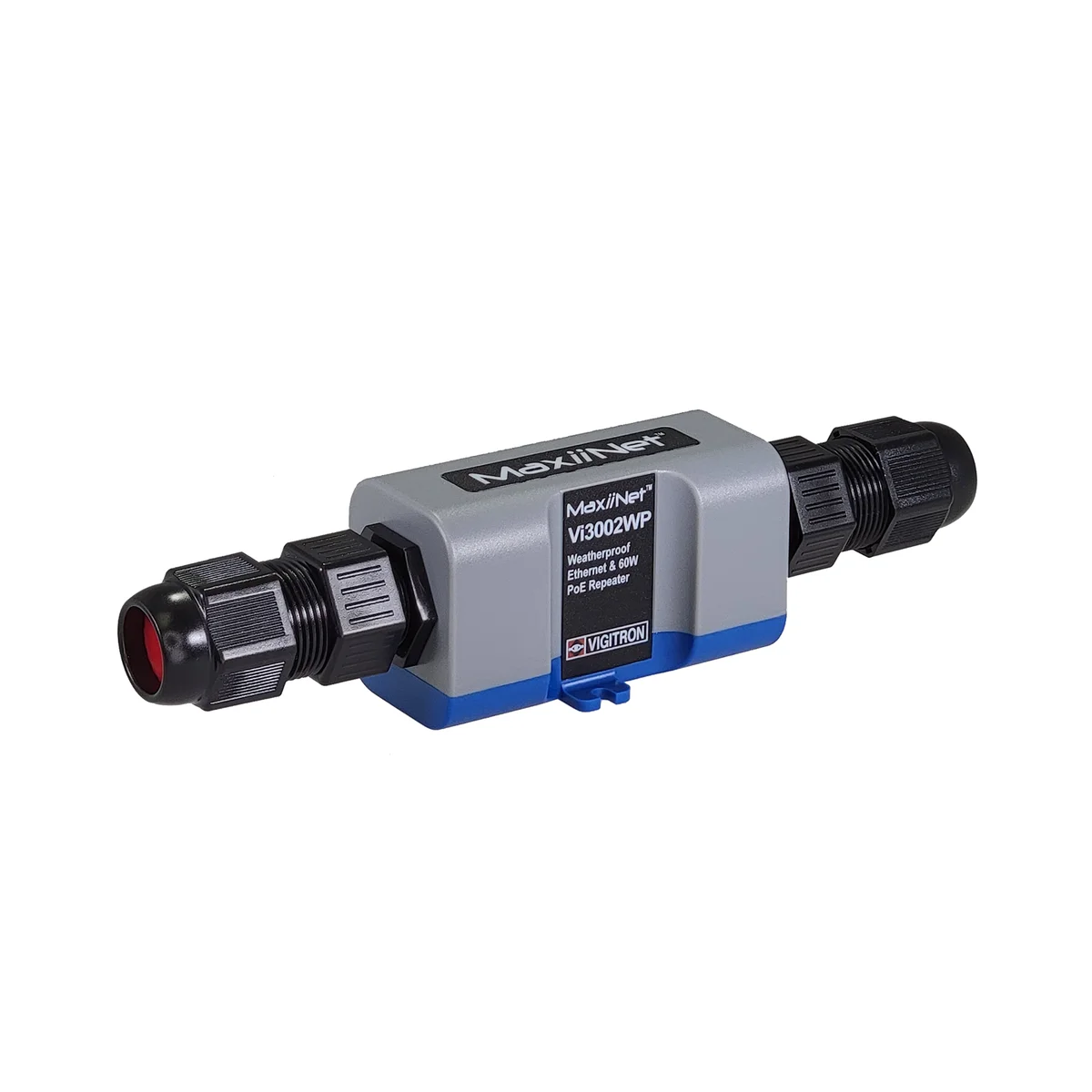 Vigitron Vi3002WP 10/100 MaxiiNet™ Ethernet & af/at 60W PoE Repeater, Hardened, IP67 Weatherproof
