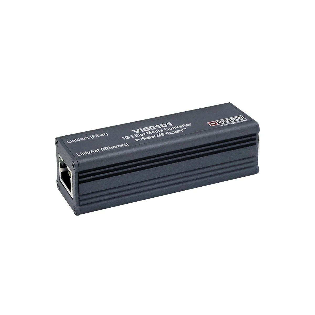 Vigitron Vi50101 Single Port Mini PoE Powered 1G Fiber Media Converter