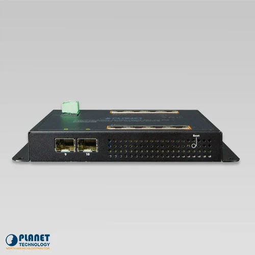 Planet WGS-4215-8P2S Industrial 8-Port Gigabit PoE Wall-mount Managed Switch