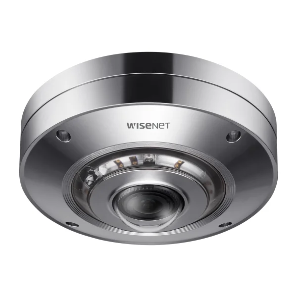 Hanwha XNF-9010RS 12MP Stainless Steel IR Fisheye Camera