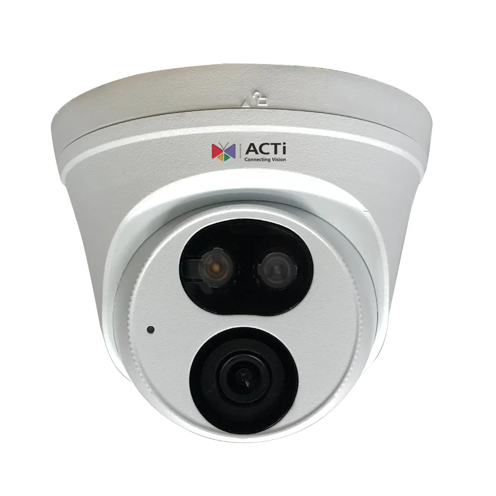 ACTi Z722 4MP Deep Learning AI ColorGuard f2.8mm Outdoor Fixed Turret with IR LED 50m