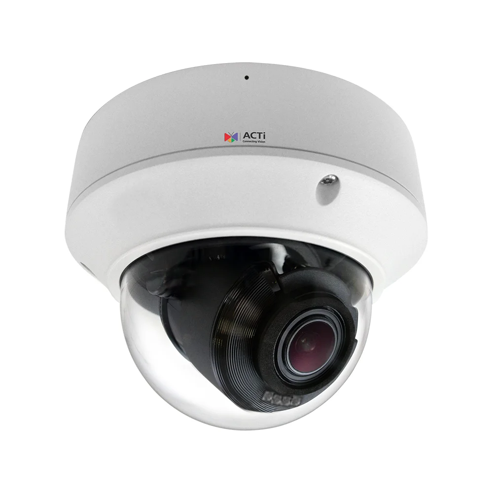 ACTi Z818 8MP Deep Learning AI 5x Outdoor Zoom Dome with IR