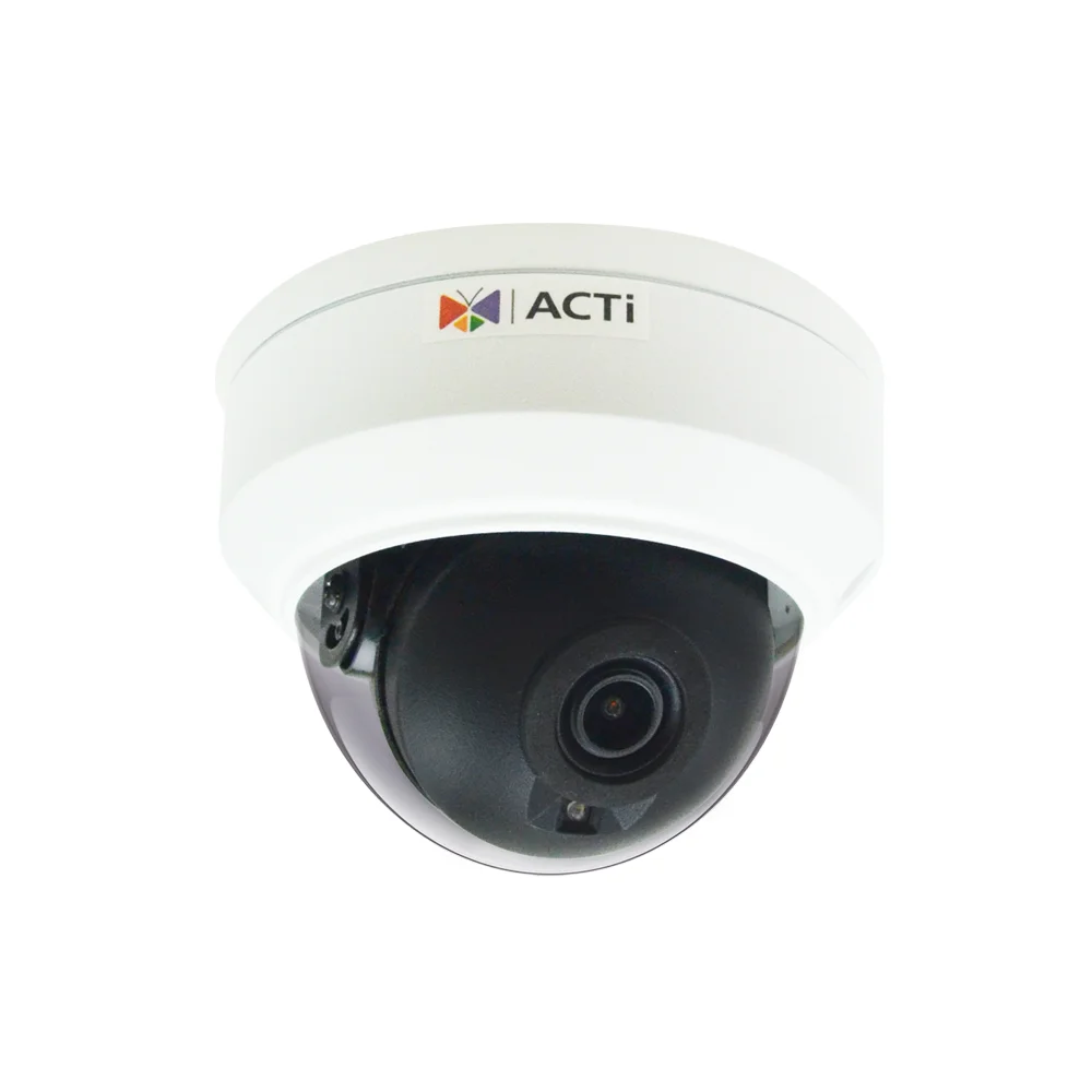 ACTi Z912 5MP Deep Learning AI LightGuard f2.8mm Outdoor Fixed Dome with IR LED 50m